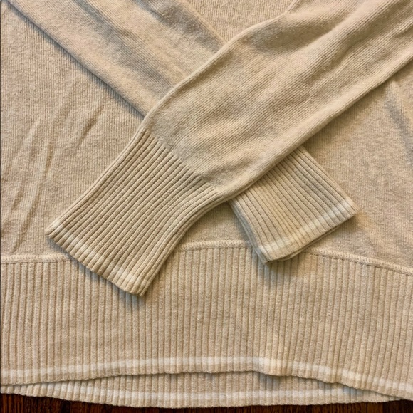 Beige Hoodie Knit Sweater - Picture 4 of 5